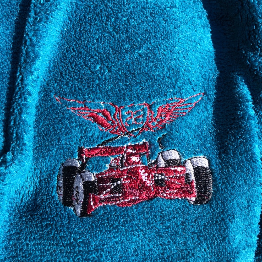 Teal Kids Robe - Picture 2 of 4